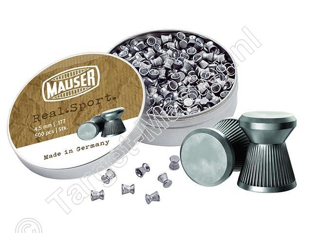 Mauser Real Sport 4.50mm Airgun Pellets tin of 500